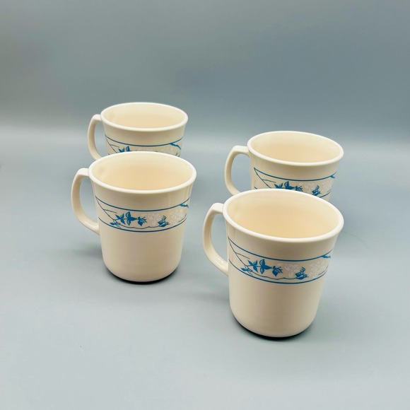 Corning “First Of Spring” D Handle Mugs 4 Piece - Picture 2 of 6